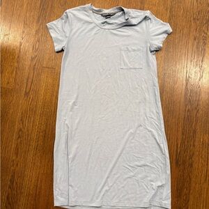 FreeFly Light Blue Crewneck Pocket Tee Dress